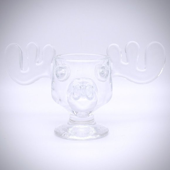 National Lampoons Christmas Vacation Glass Moose Mug Clark Griswold Clear WB - Picture 1 of 9